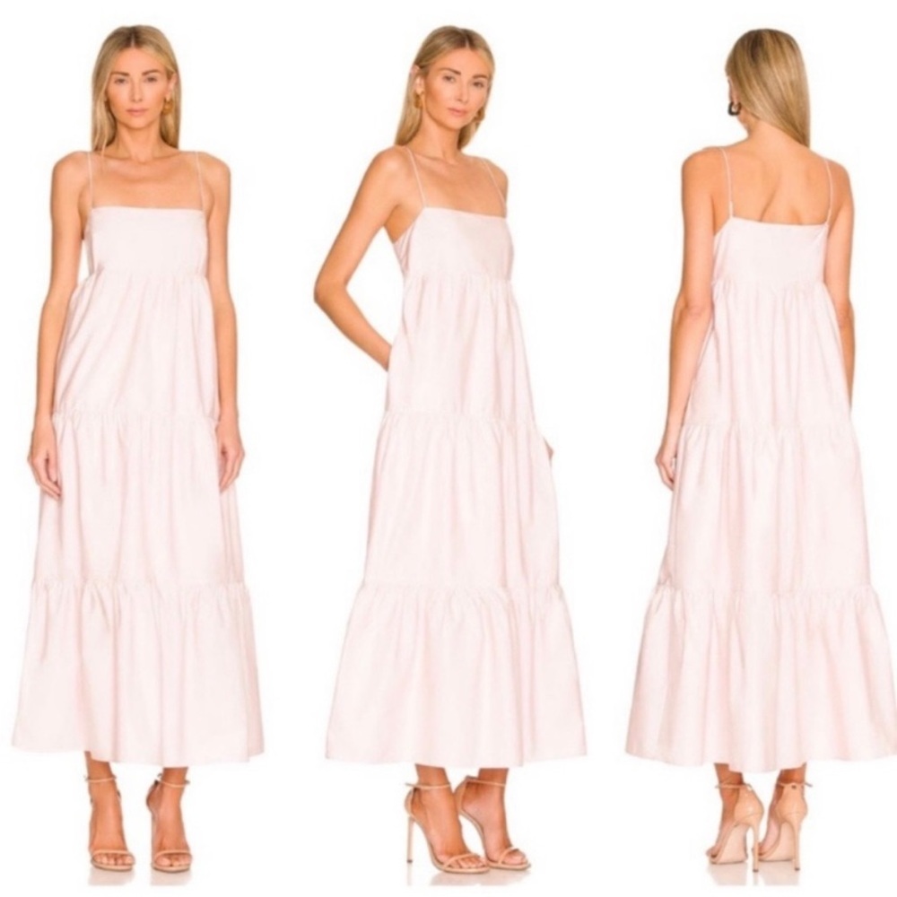 L’Academie The Kiyama Maxi Dress in Petal Pink Size S